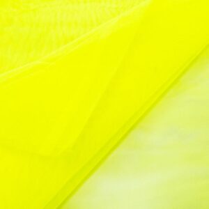 Stoff Tüll hart 300cm neongelb schwer entflammbar