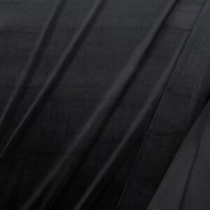 Stoff elastischer Samt schwarz