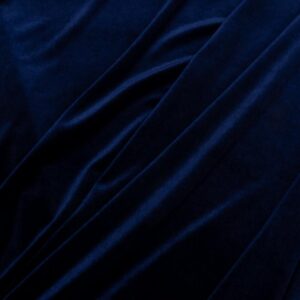 Stoff elastischer Samt blau