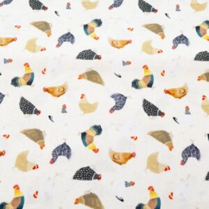 Stoff Baumwolle Simple Life Chickenlife