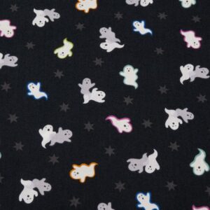 Stoff Halloween Castle Spocky glow in the dark - leuchtende Geister