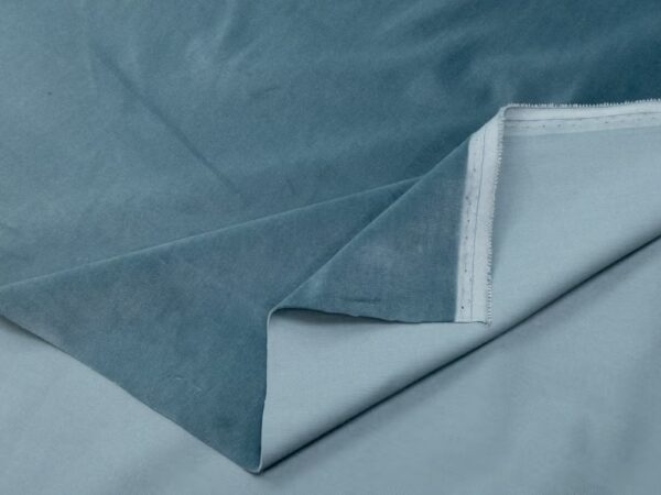 BW-Samt schwer Arctik blue – Bild 2