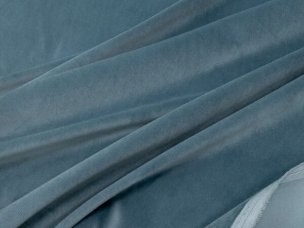 BW-Samt schwer Arctik blue – Bild 3