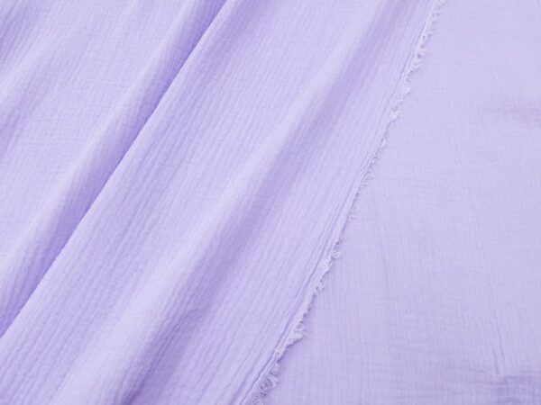 Stoff Baumwolle Double Gauze Purple Rose – Bild 2