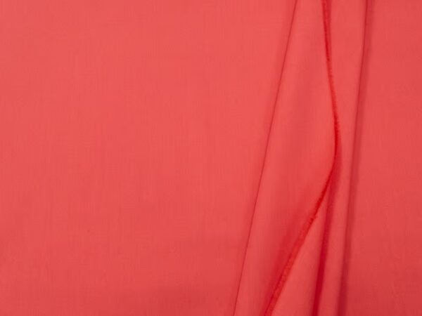 Popeline Baumwolle uni Tomatenpuree rot