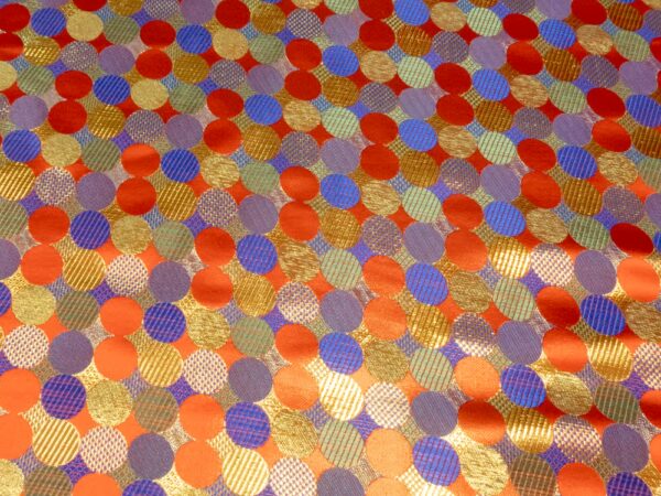 Jacquard buntgewoben glänzend Punkte