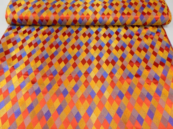 Jacquard buntgewoben glänzend Rhomben – Bild 3