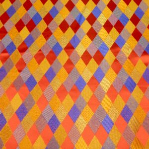 Jacquard buntgewoben glänzend Rhomben