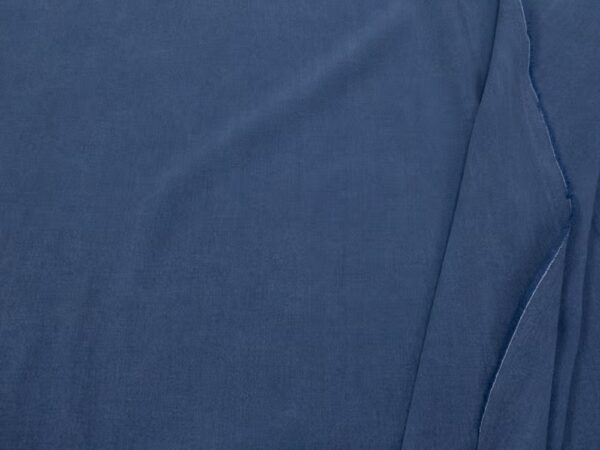 Seidenimitation Lyocell-Baumwolle blau