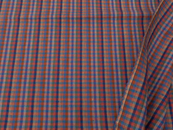 Annie G Handwoven Indian Cotton Check