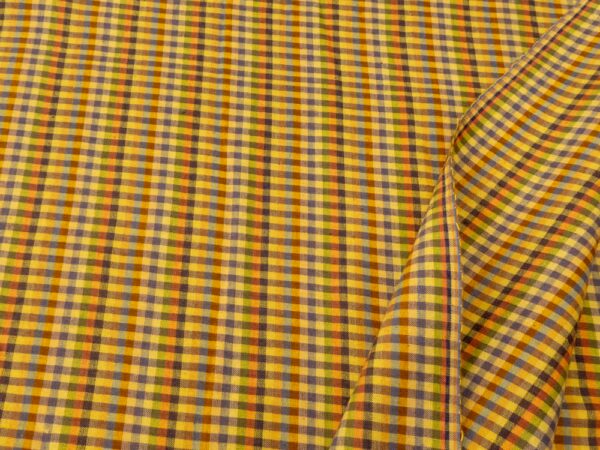Sundown Handwoven Indian Cotton Check