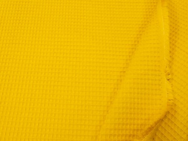 Waffelpiqué Baumwolle Calendula gelb