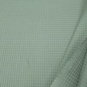 Waffelpiqué Baumwolle Salbeigrün