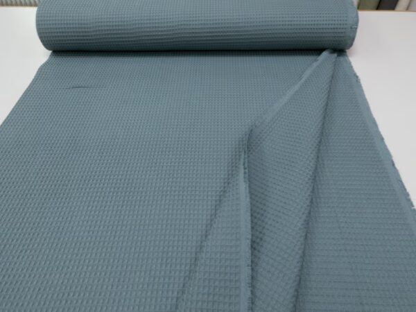 Waffelpiqué Baumwolle Silver Pine – Bild 3