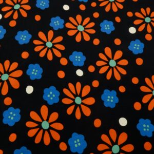 Viskose Retroflowers rot