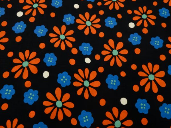 Viskose Retroflowers rot