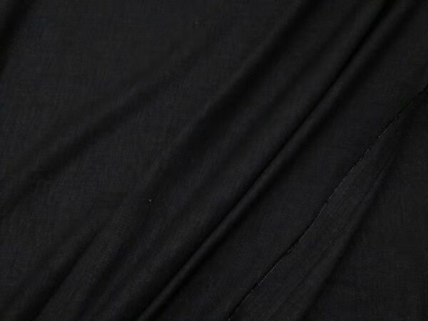 Stoff Leinen-Bambus Twill schwarz – Bild 2