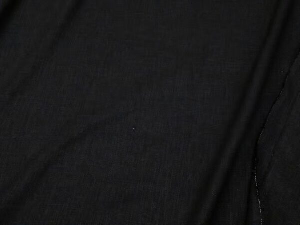 Stoff Leinen-Bambus Twill schwarz