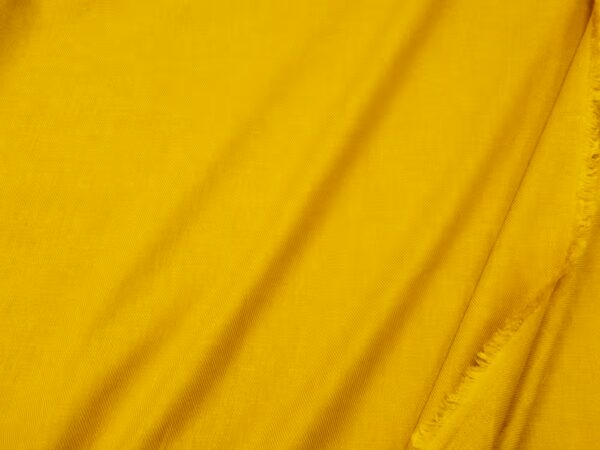 Stoff Leinen-Bambus Twill senfgelb