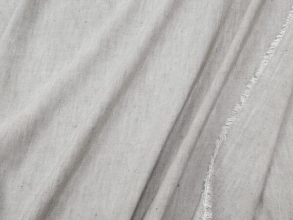 Leinen-Seide cross dyed hellgrau