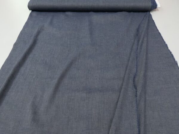 Leinen-Seide cross dyed blaugrau – Bild 3