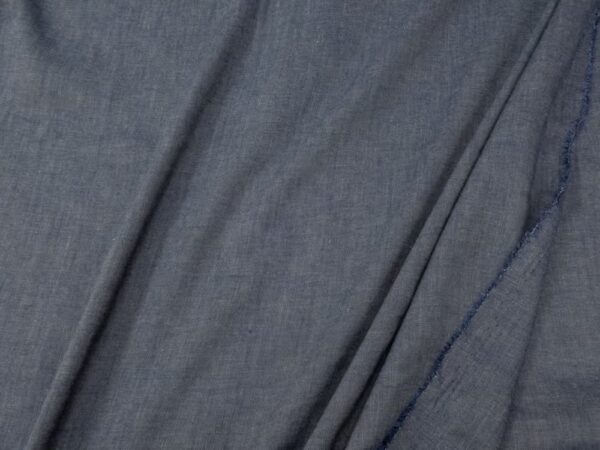 Leinen-Seide cross dyed blaugrau