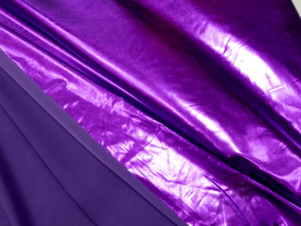 Metallic Folienjersey violett – Bild 2