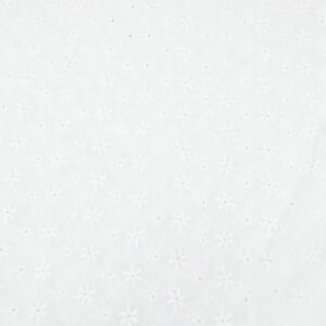 Baumwolle Voile Stickerei weiss