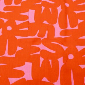 Viskose rosa-rot Hyroglyphen