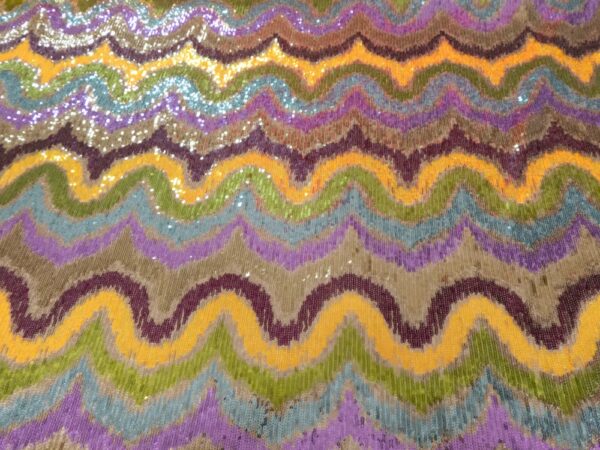 Pailletten Wellen orange-gold-violett – Bild 2