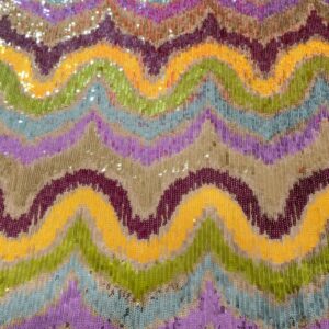 Pailletten Wellen orange-gold-violett