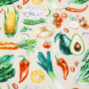 Baumwolle Cretonne Gemüse