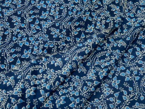 Indian Cotton Blätter blau