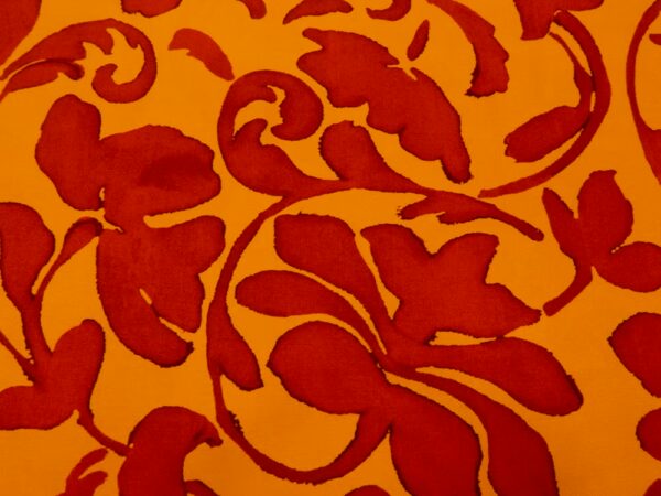 Vi-Gabardine orange-rot Blumen