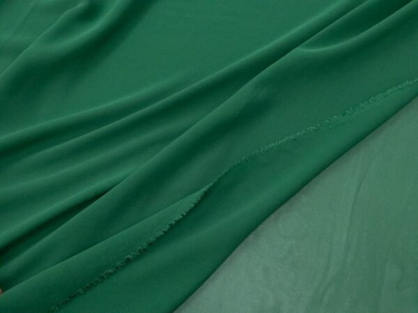 Seide Crepe Chiffon blattgrün – Bild 2