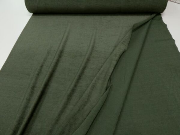 Stretchfrottee khakigrün – Bild 3