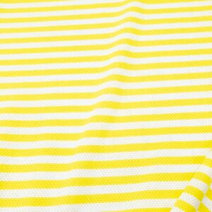 BW Jersey Netz Streifen gelb-weiss