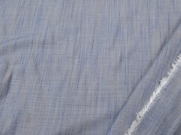 Leinen-Viskose blaugrau meliert