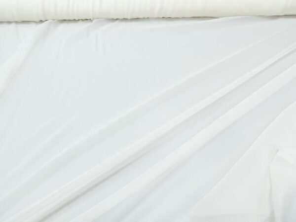 Seide Crepe Chiffon cremeweiss – Bild 3