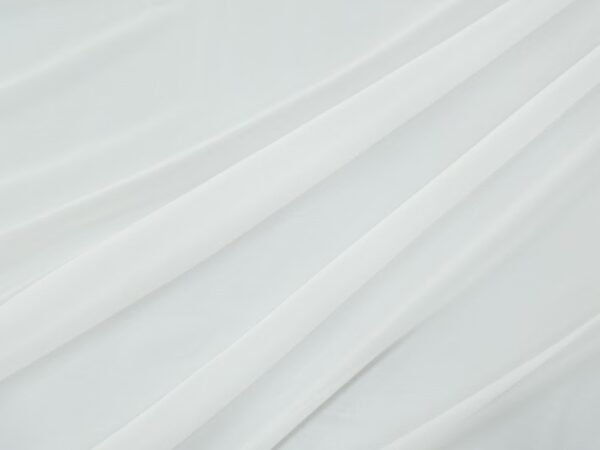 Seide Crepe Chiffon cremeweiss