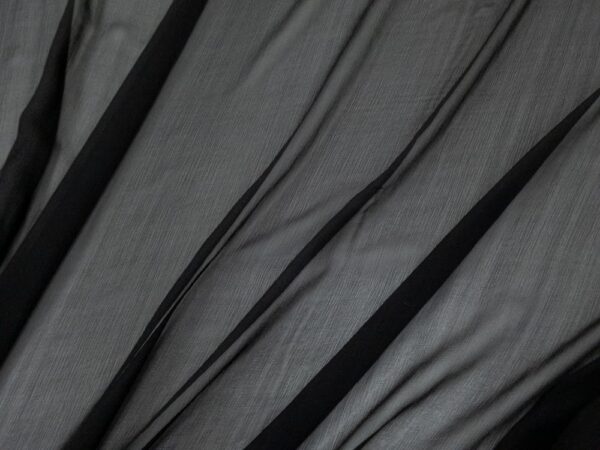 Seide Crepe Chiffon schwarz