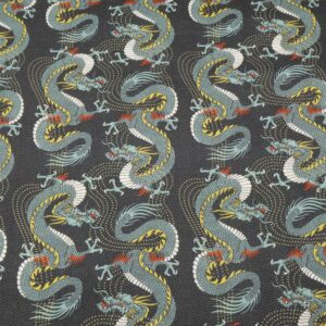 BW Kimonos & Koi - Drachen grau