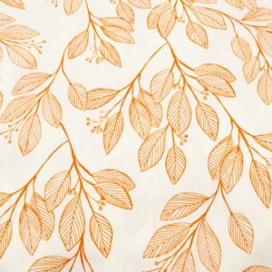 BW 270cm Laurel Sienna Blätter rost