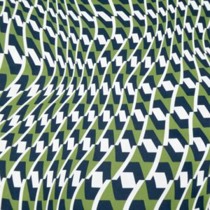 BW-Satin Ortisei Art Deco ZickZack grün-blau