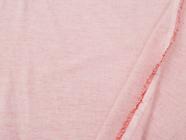 Voile BW Streifen MIni rot-weiss