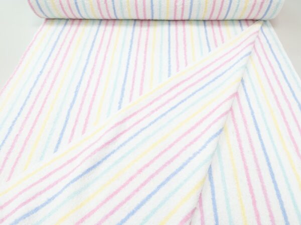BW Frottee Streifen schmal pastell – Bild 4