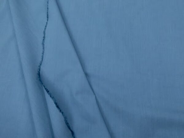 Plain Piccadilly Poplin - Blue Yarn