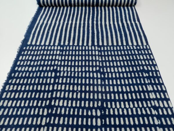 Indian Cotton Hopscotch Indigo – Bild 3