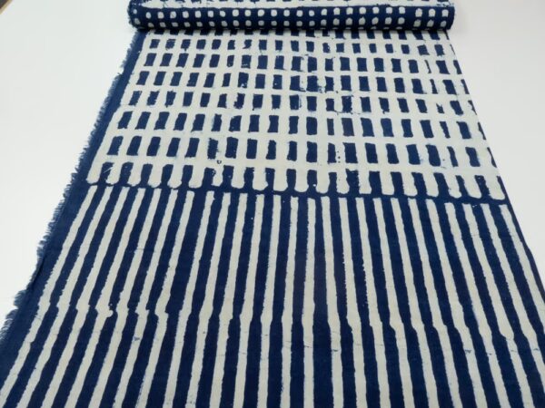 Indian Cotton Hopscotch Indigo – Bild 4