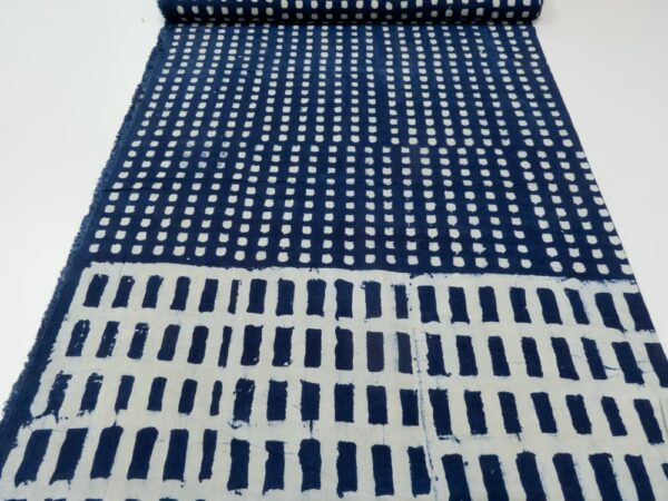 Indian Cotton Hopscotch Indigo – Bild 5